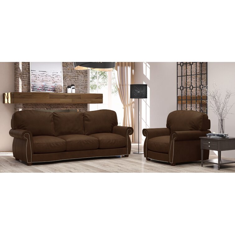 Tiffany 2 - Piece Leather Living Room Set